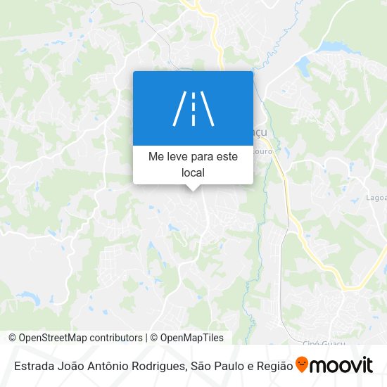 Estrada João Antônio Rodrigues mapa