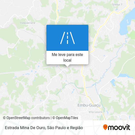 Estrada Mina De Ouro mapa