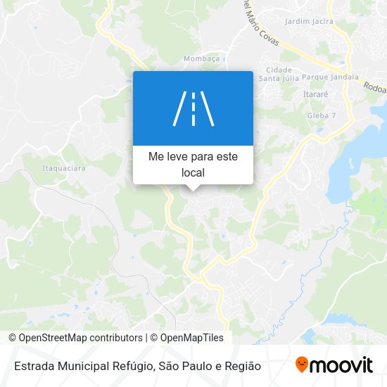 Estrada Municipal Refúgio mapa