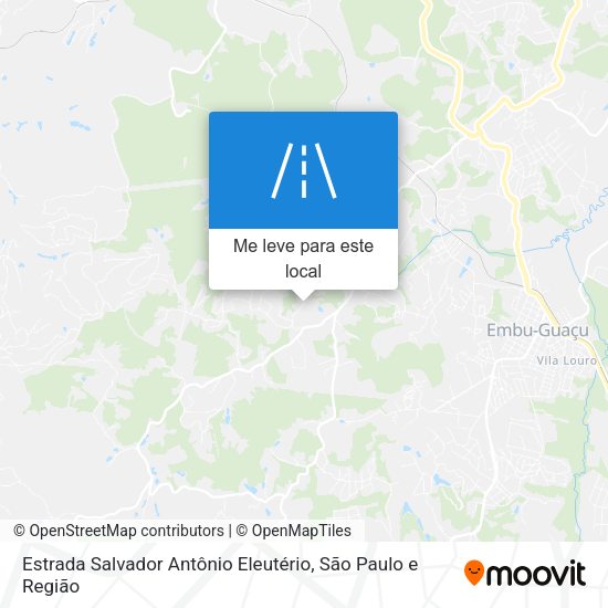 Estrada Salvador Antônio Eleutério mapa