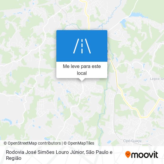 Rodovia José Simões Louro Júnior mapa