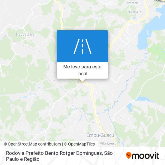 Rodovia Prefeito Bento Rotger Domingues mapa