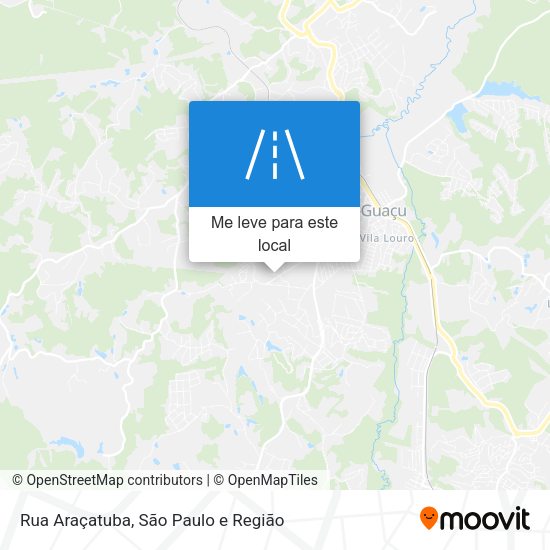 Rua Araçatuba mapa