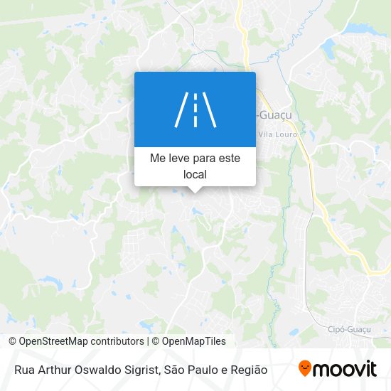 Rua Arthur Oswaldo Sigrist mapa