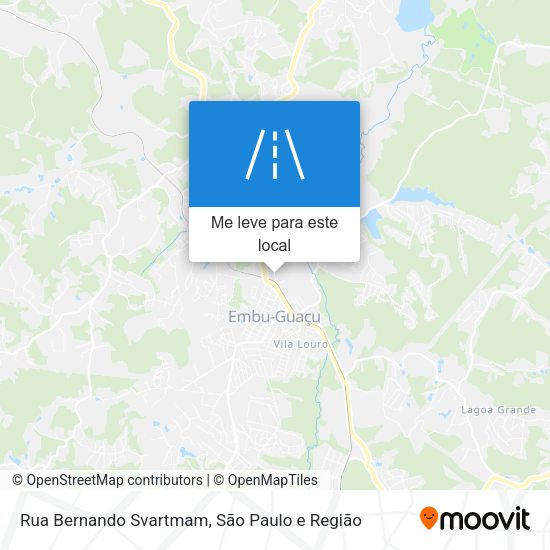 Rua Bernando Svartmam mapa