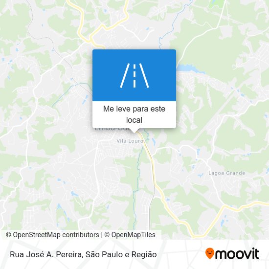 Rua José A. Pereira mapa