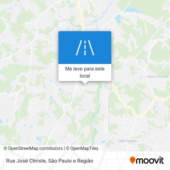 Rua José Christe mapa