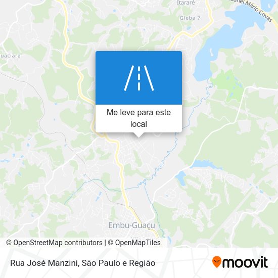 Rua José Manzini mapa