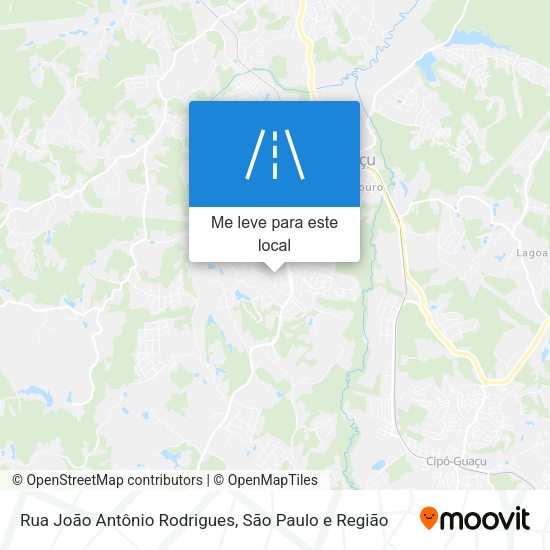 Rua João Antônio Rodrigues mapa