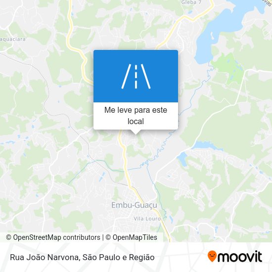 Rua João Narvona mapa
