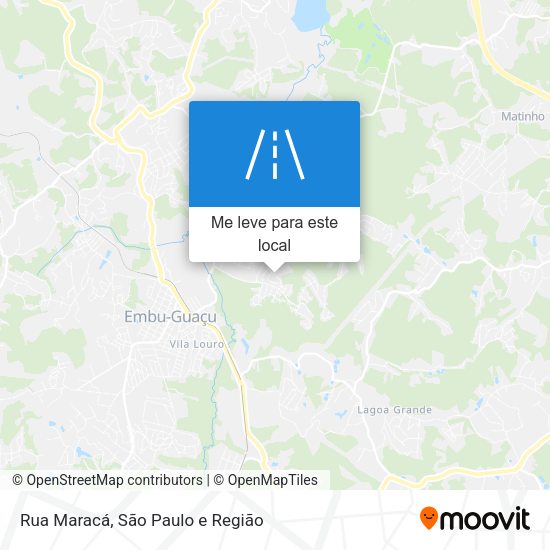 Rua Maracá mapa
