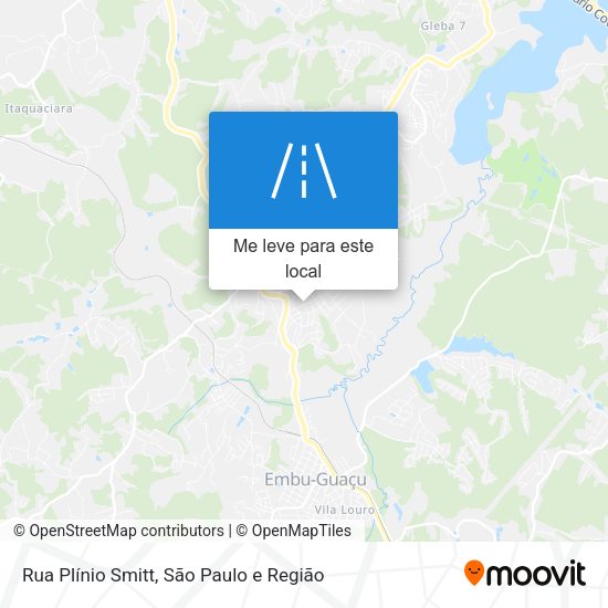 Rua Plínio Smitt mapa