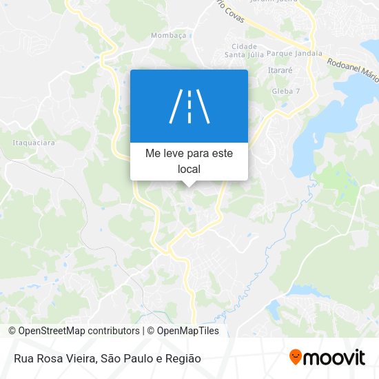 Rua Rosa Vieira mapa