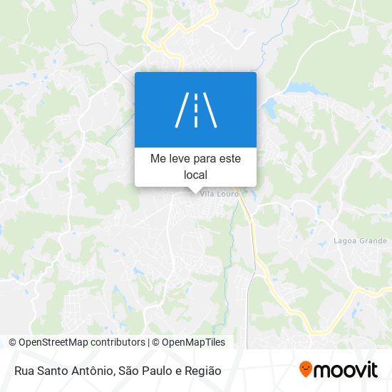 Rua Santo Antônio mapa