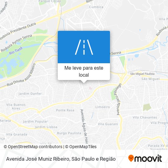 Avenida José Muniz Ribeiro mapa