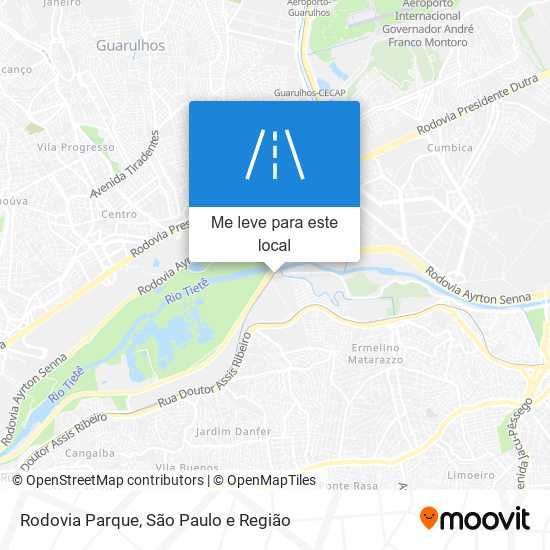 Rodovia Parque mapa