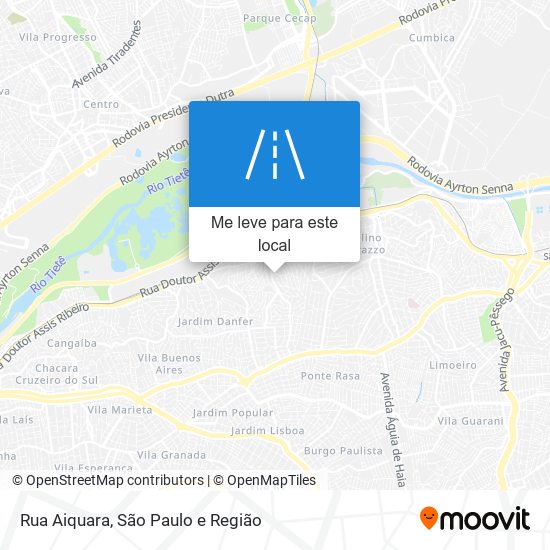 Rua Aiquara mapa