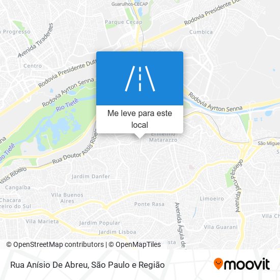 Rua Anísio De Abreu mapa