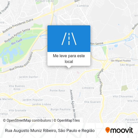 Rua Augusto Muniz Ribeiro mapa