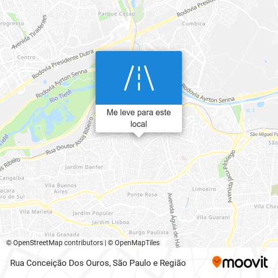 Rua Conceição Dos Ouros mapa