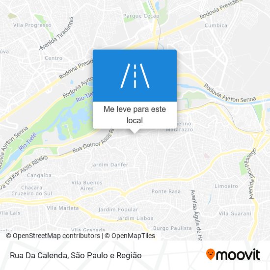 Rua Da Calenda mapa