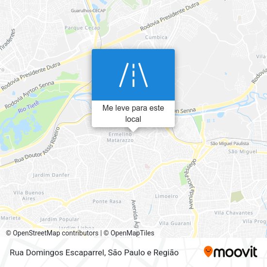 Rua Domingos Escaparrel mapa