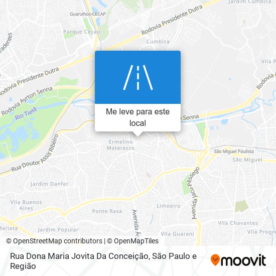 Rua Dona Maria Jovita Da Conceição mapa