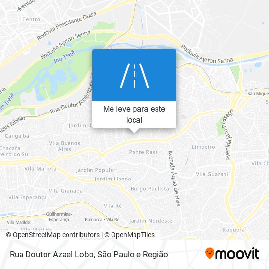 Rua Doutor Azael Lobo mapa