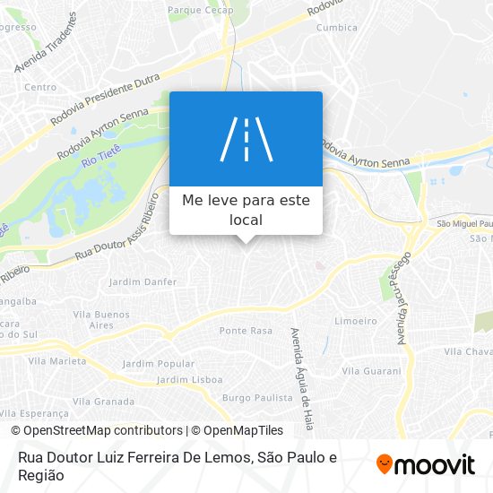 Rua Doutor Luiz Ferreira De Lemos mapa