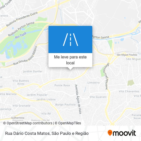 Rua Dário Costa Matos mapa