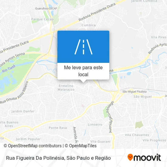 Rua Figueira Da Polinésia mapa