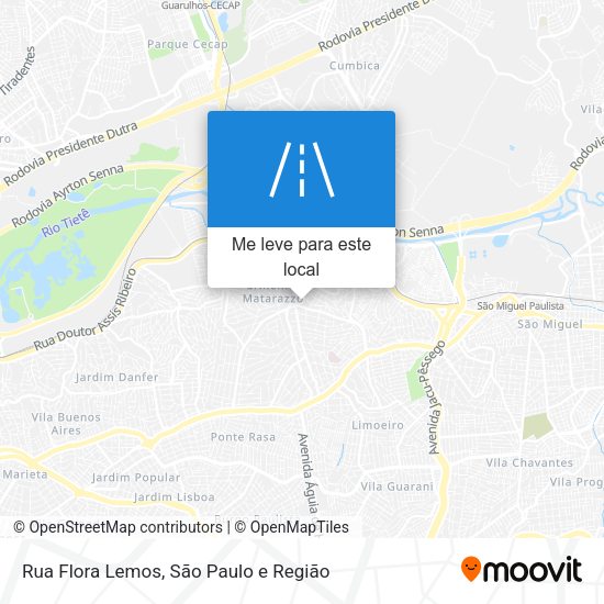Rua Flora Lemos mapa