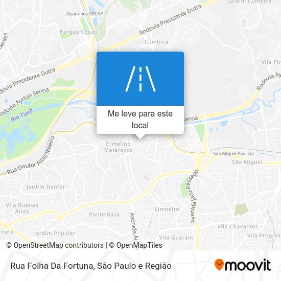 Rua Folha Da Fortuna mapa