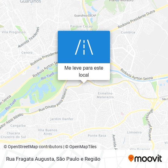 Rua Fragata Augusta mapa