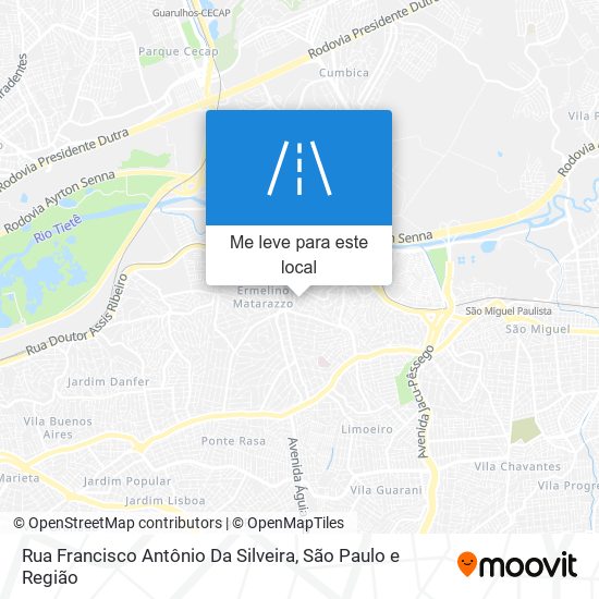 Rua Francisco Antônio Da Silveira mapa