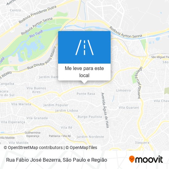 Rua Fábio José Bezerra mapa