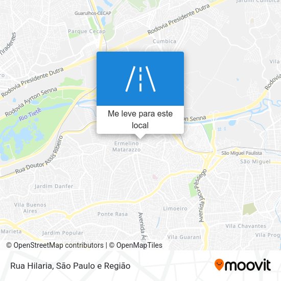 Rua Hilaria mapa