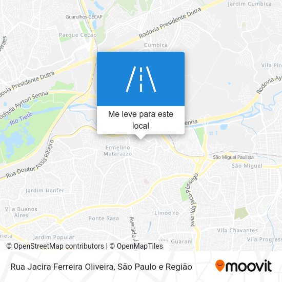Rua Jacira Ferreira Oliveira mapa