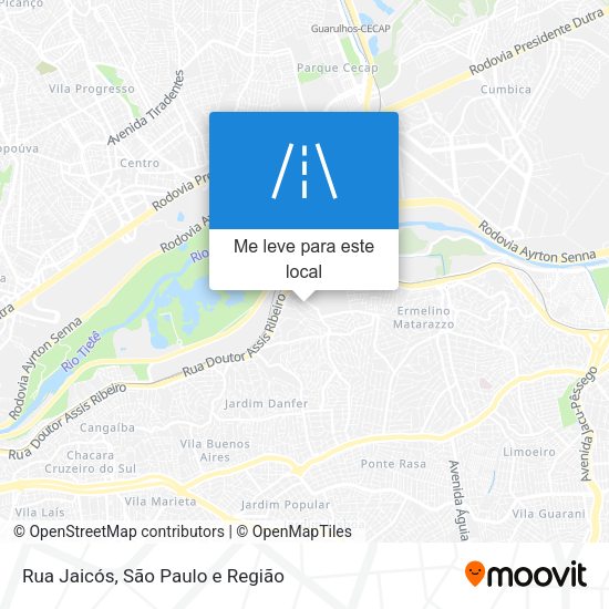 Rua Jaicós mapa