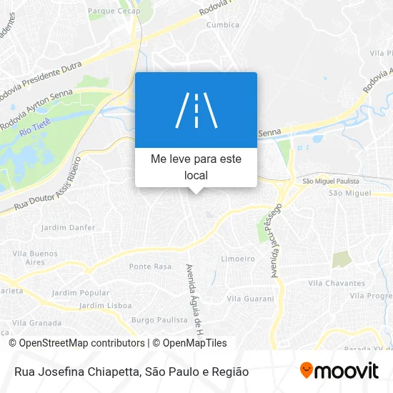 Rua Josefina Chiapetta mapa