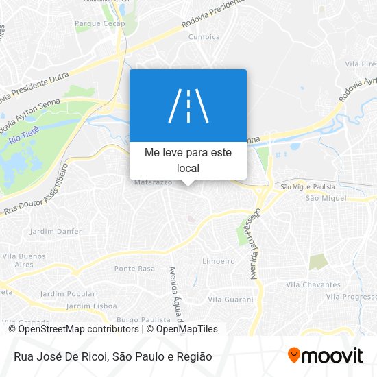Rua José De Ricoi mapa