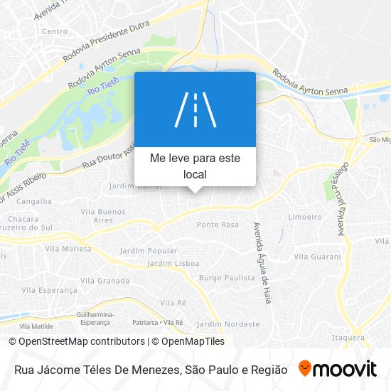 Rua Jácome Téles De Menezes mapa