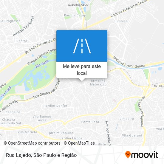 Rua Lajedo mapa