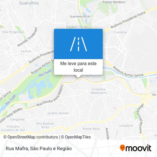 Rua Mafra mapa