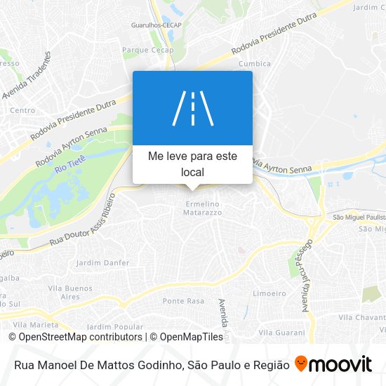 Rua Manoel De Mattos Godinho mapa