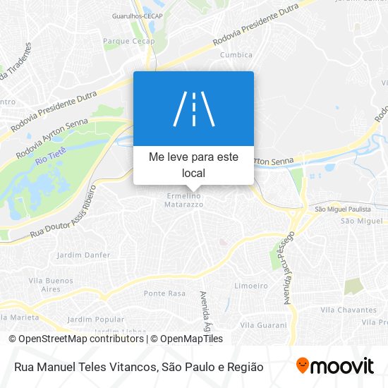 Rua Manuel Teles Vitancos mapa