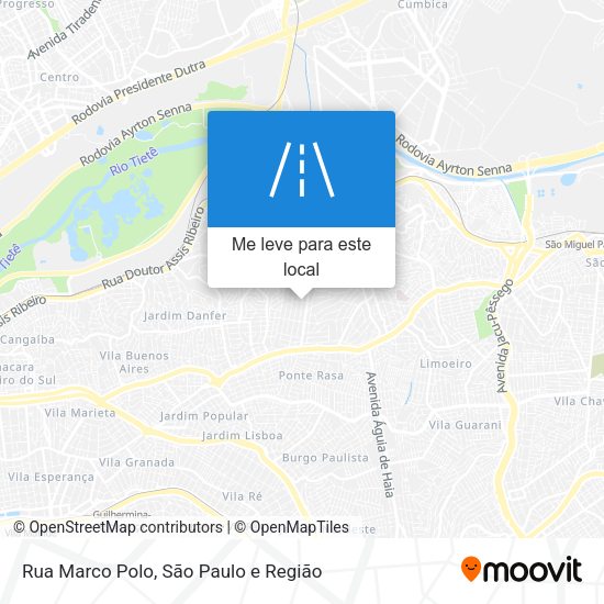 Rua Marco Polo mapa