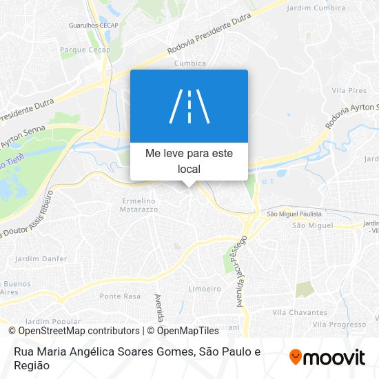 Rua Maria Angélica Soares Gomes mapa
