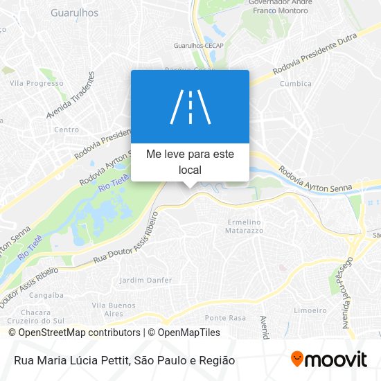 Rua Maria Lúcia Pettit mapa