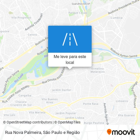 Rua Nova Palmeira mapa